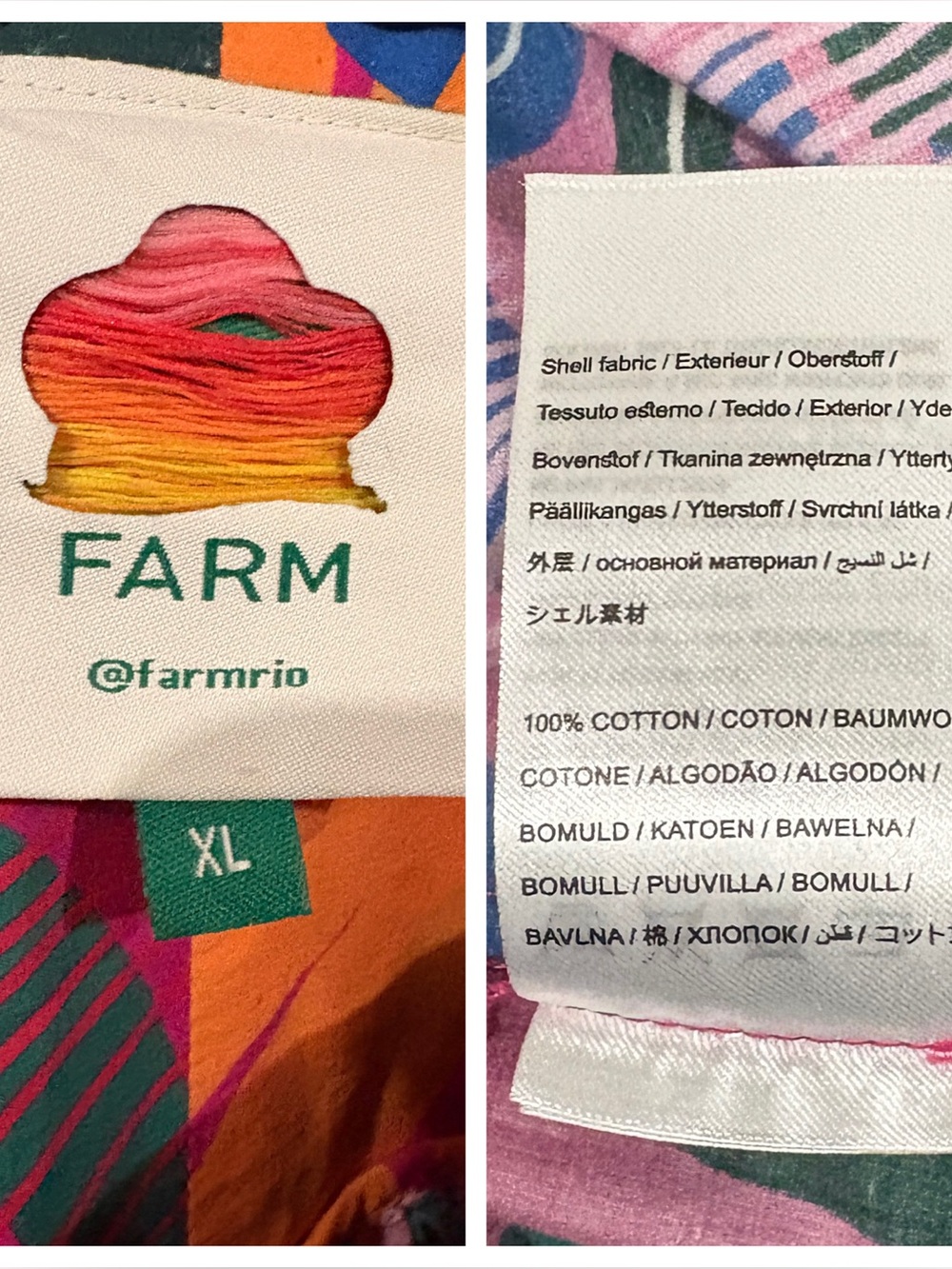 Anthropologie Farm Rio Macaw Bow Maxi Dress Tropical Print Sundress Plus Size XL - Picture 6 of 6